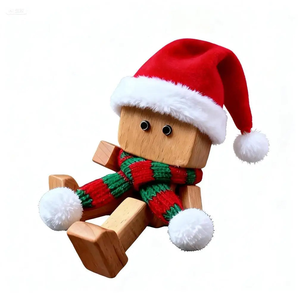Leg-Shaking Wooden Man Figurine | Car & Desk Decor Ornament Wooden Figurine Ornament Axl Style A