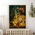 Attack on Titan Season 4 Anime Poster – Self-Adhesive Wall Art Anime Wall Poster Axl z4 50x70cm No Frame