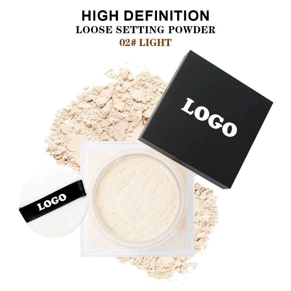 Vegan Loose Setting Powder – Oil Control Waterproof | Wholesale Loose Setting Powder Axl 02 20pcs with logo