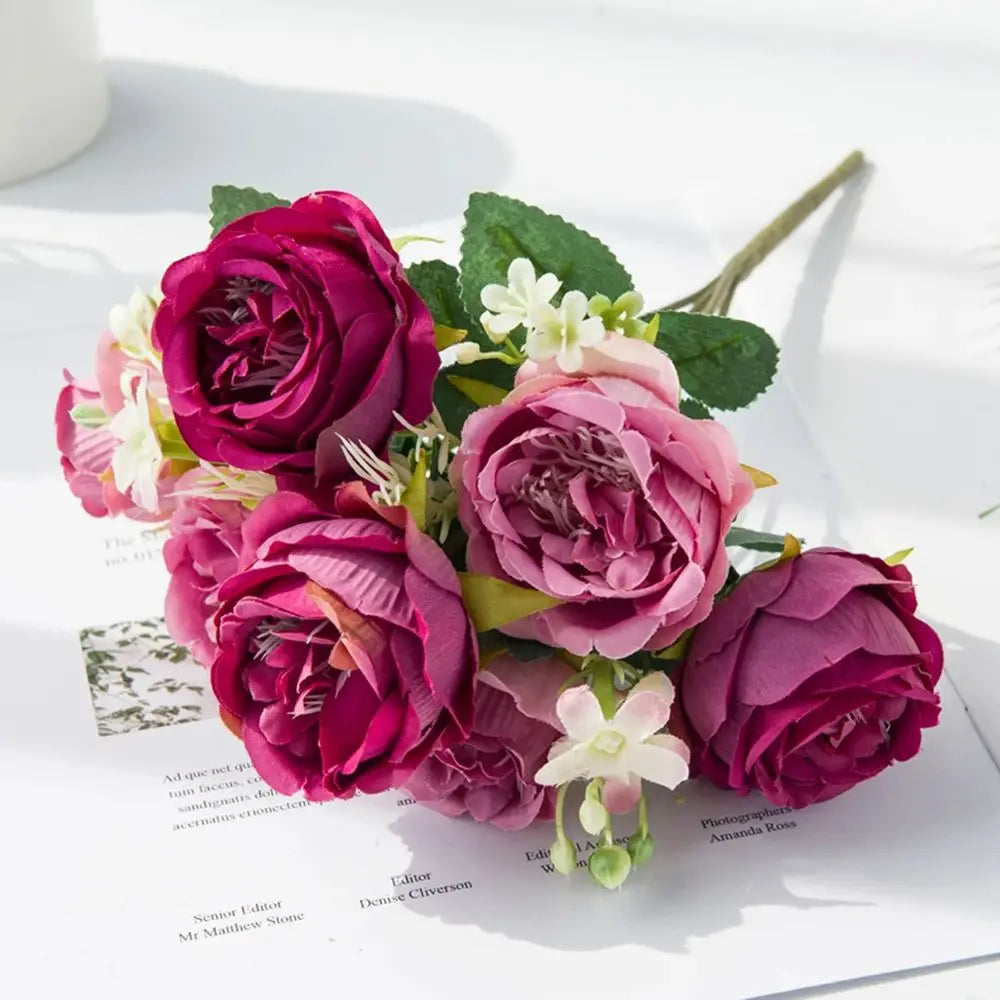 Silk Rose Artificial Flowers – Wedding, Wreath & Home Decor Artificial Silk Flowers Axl 4