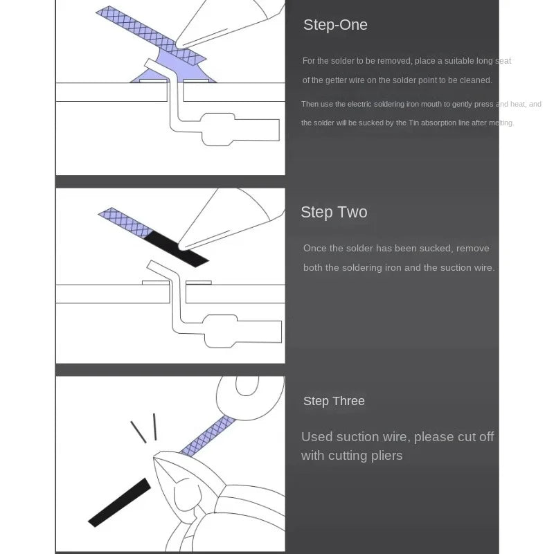 Desoldering Braid Wick Wire 2.0mm & 3.5mm | 1.5M Solder Remover Desoldering Braid Wick Axl