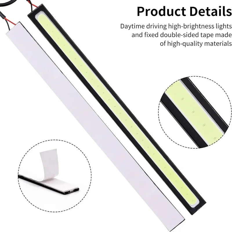 17cm 12V LED Daytime Running Light Strip – Car DRL Bar Car LED Light Strip Axl