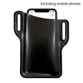 PU Leather Phone Belt Bag – Sports Waist Pack for Outdoors Sports Waist Bag Axl black-1pcs