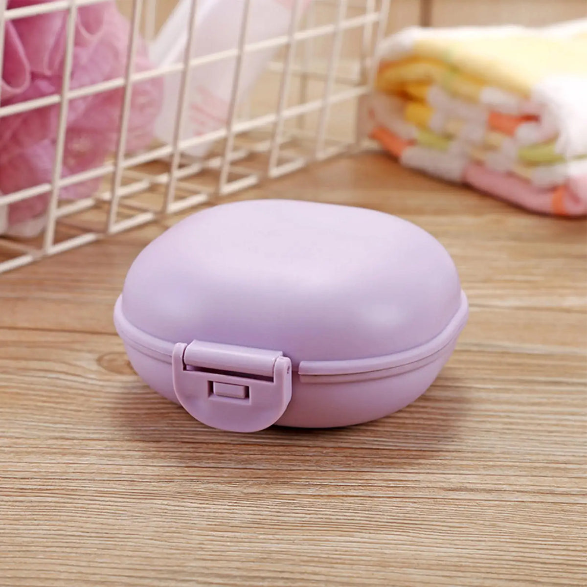 Portable Shampoo Bar Holder & Travel Case with Drain Lid Soap Bar Holder Axl