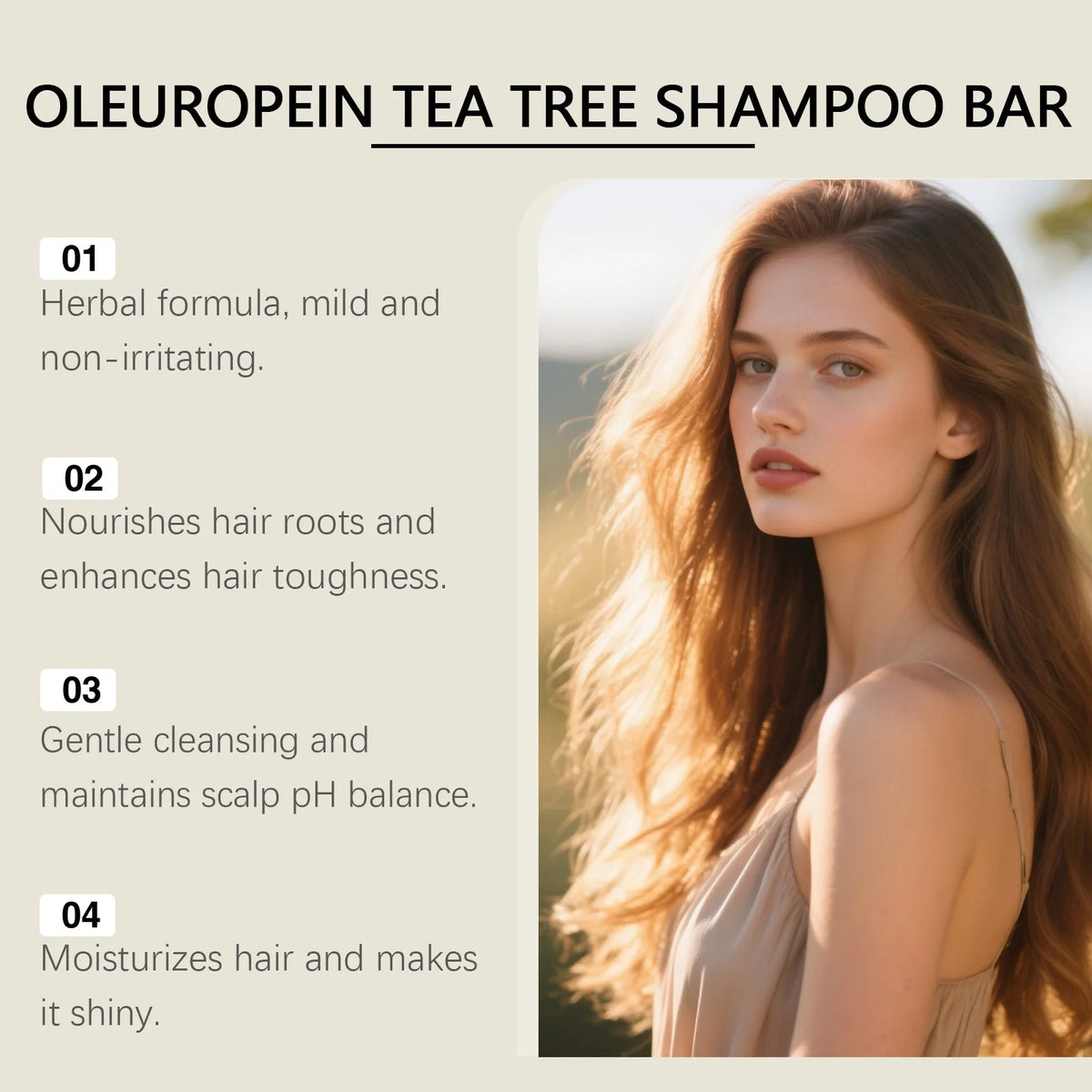 Tea Tree Shampoo Bar – Oil Control & Scalp Cleanse 60g Solid Shampoo Bar Axl
