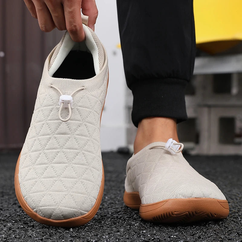 Men's Barefoot Slip-On Sneakers – Breathable Mesh Wide Fit Slip-On Sneakers Axl