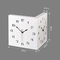 Modern Silent Wall Clock 30cm Wood Square – Home Decor Silent Wall Clock Axl Style A