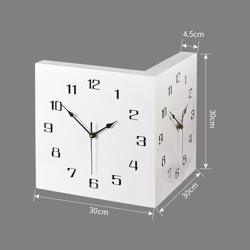 Modern Silent Wall Clock 30cm Wood Square – Home Decor Silent Wall Clock Axl Style A