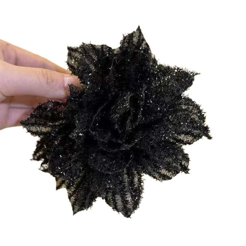Mesh Flower Hair Claw Clip – Women's Shark Ponytail Clip Hair Claw Clip Axl