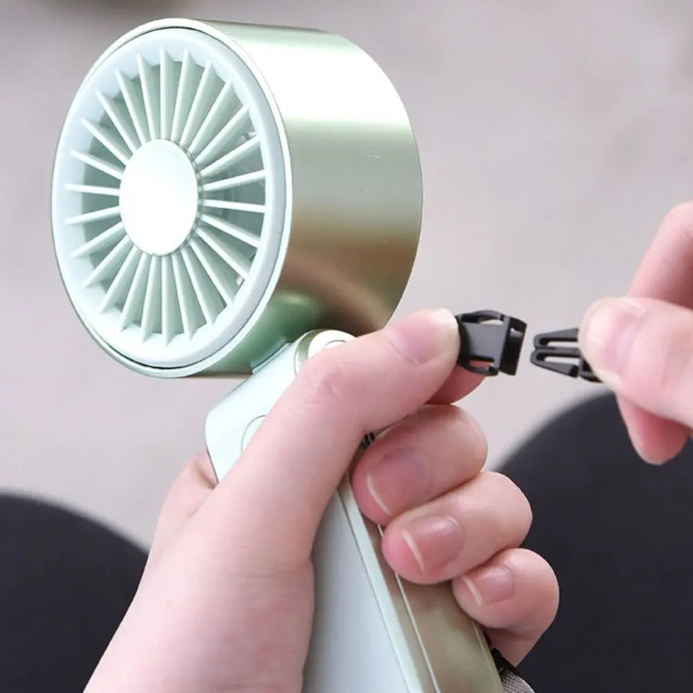 Foldable Mini Neck Fan – USB Rechargeable, 3 Speeds, Quiet Portable Mini Fan Axl
