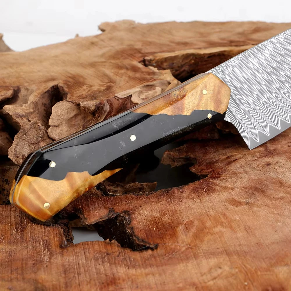 XITUO Damascus Steel Kitchen Knife Set – 1-6 PCS Chef Knives Kitchen Knife Set Axl