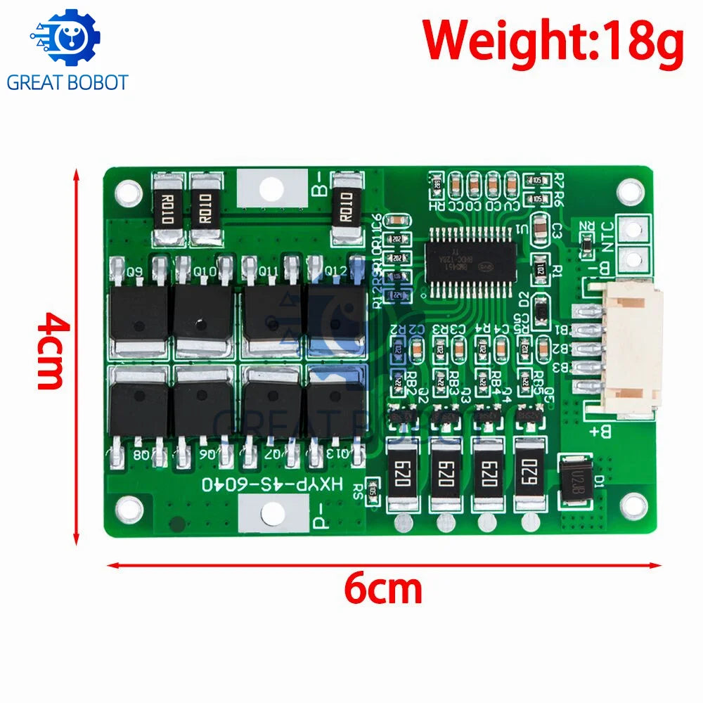 4S 20A LiFePO4 BMS 12.8V 14.4V Battery Management System Battery Management System Axl