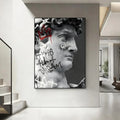 Statue of David HD Art Poster – Waterproof Sticky Wall Decor Wall Art Poster Axl White1 21X30cmNoframe