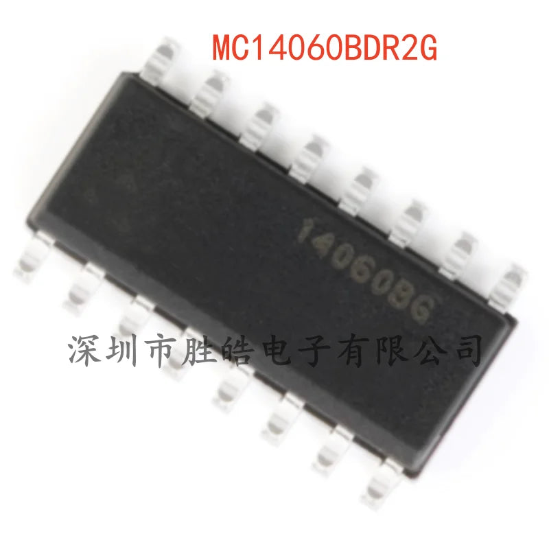 10PCS MC14060BDR2G 14-Stage Binary Counter Oscillator SOIC-16 IC Integrated Circuit Axl Default Title