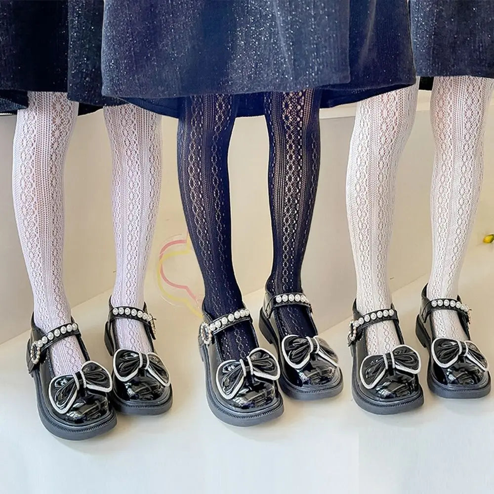 Girls Nylon Mesh Pantyhose – Soft Cartoon Stockings for Kids Kids Pantyhose Axl