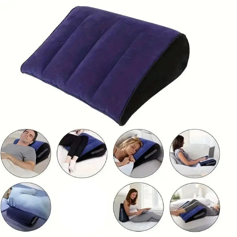Inflatable PVC Cushion Pillow – Triangle, Cylinder & Wedge Inflatable Cushion Pillow Axl