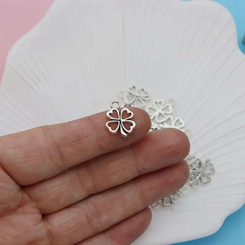 Antique Clover Charms Pendants for DIY Jewelry Making Jewelry Making Charm Axl