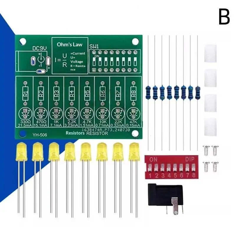 Soldering Practice DIY Kit – LED PCB Learning Board for Students Soldering Practice Kit Axl B