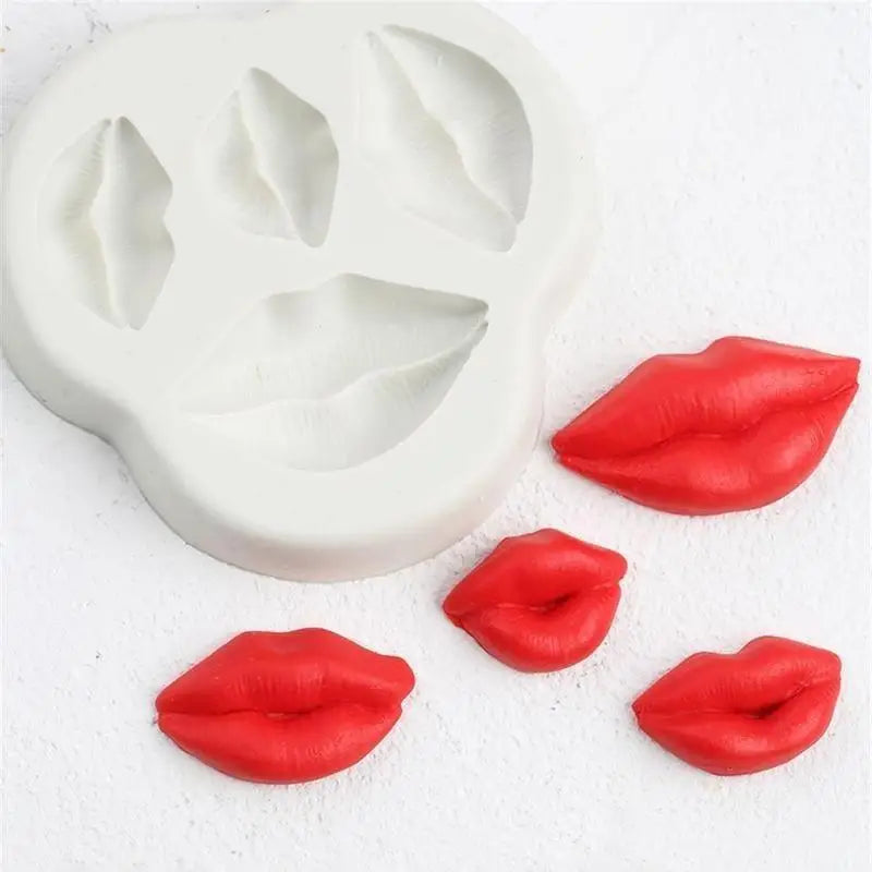 Lips Shape Silicone Fondant Mold – Cake Decorating Tool Silicone Fondant Mold Axl