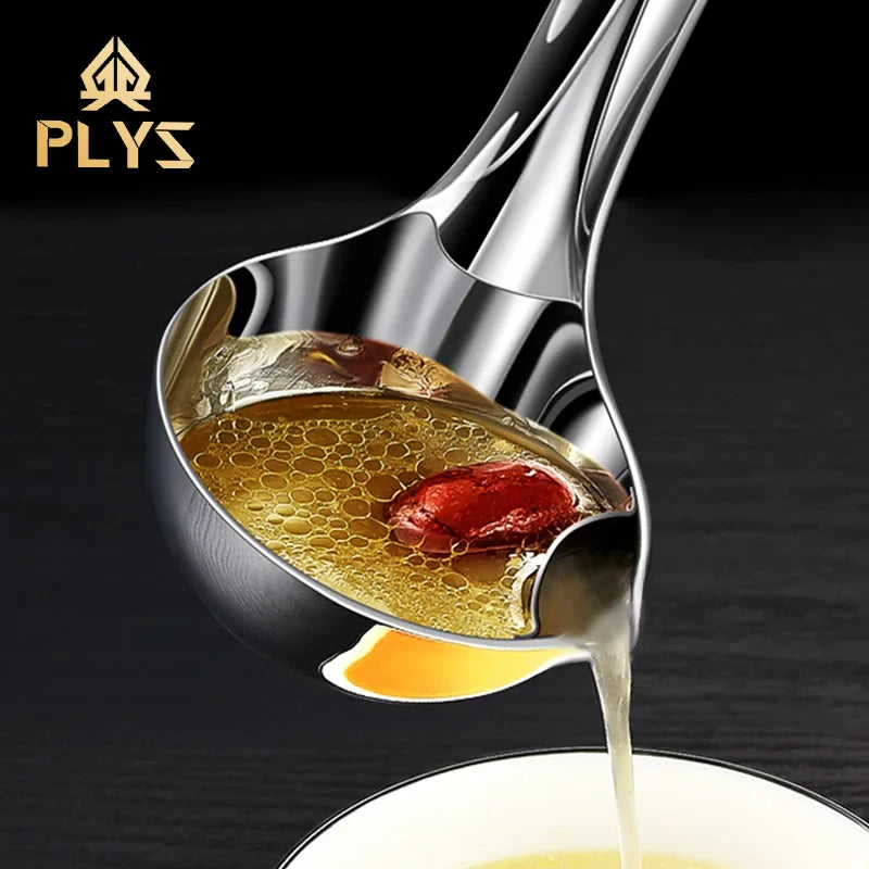 Stainless Steel Fat Skimmer Spoon – Soup Oil Separator Kitchen Strainer Spoon Axl