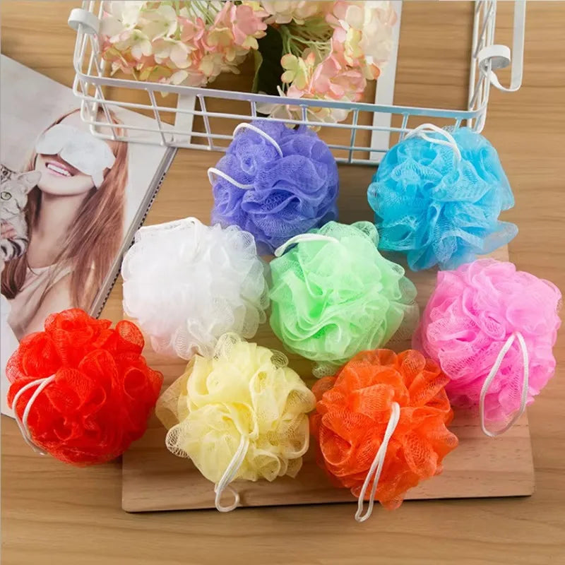 10-Pack Exfoliating Mesh Bath Sponge Puff Balls – Random Colors Bath Sponge Puff Axl