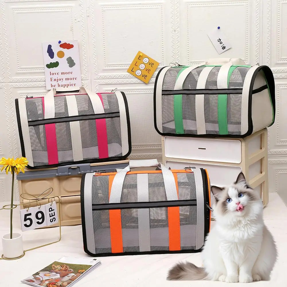 Airline Approved Pet Carrier Bag for Cats & Dogs 34x24cm Pet Travel Carrier Axl