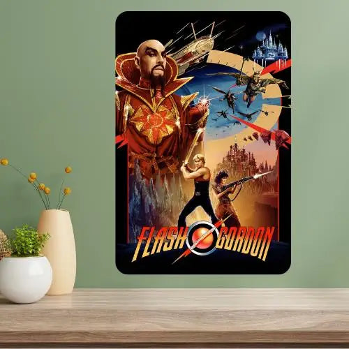 Flash Gordon 1980 Classic Movie Metal Poster Sign | Retro Metal Wall Sign Axl aluminum sign aluminum 40x30cm
