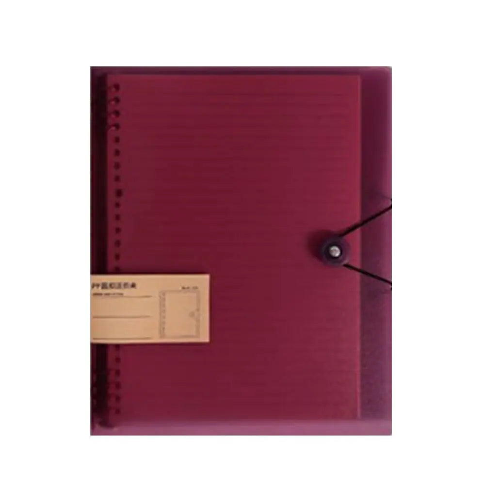 Transparent Binder Cover A4/B5/A5 – 8-Hole Loose Leaf Shell Binder Cover Axl A4-2
