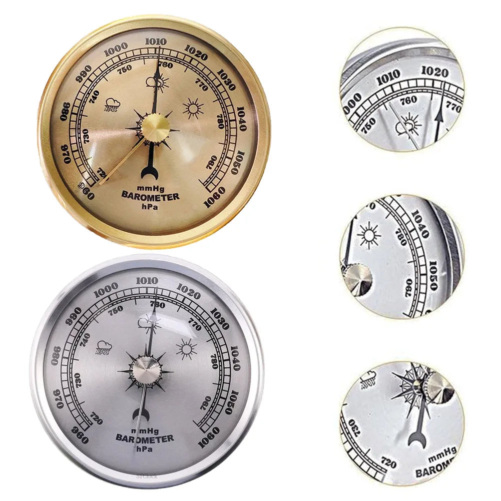 Precision Mechanical Barometer – Aluminum Alloy Weather Gauge Mechanical Barometer Axl