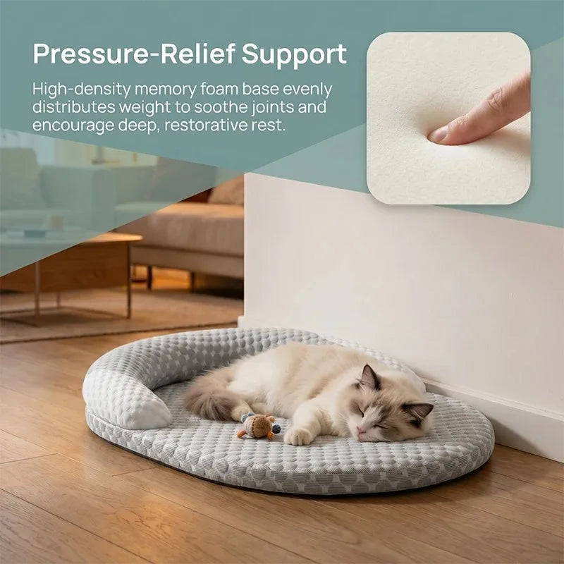 Ice Silk Cooling Pet Bed – Oval Mat for Dogs & Cats | S–XL Pet Cooling Bed Axl