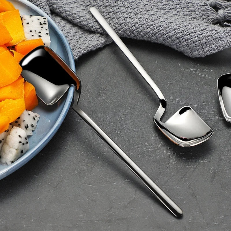 Long Handle Stainless Steel Dessert Spoon | Coffee & Ice Cream Dessert Spoon Axl