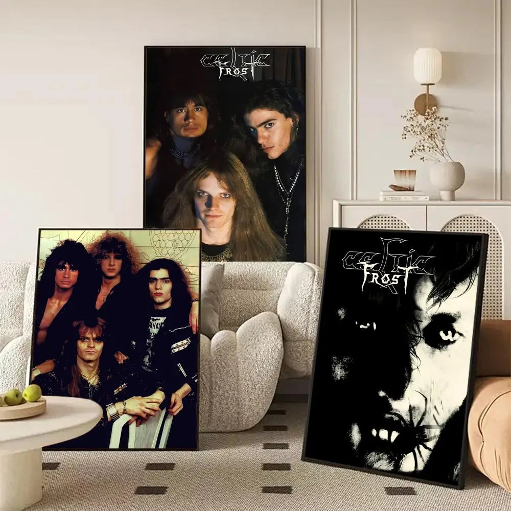 Celtic Frost Canvas Wall Art – Rock Band Poster Unframed Canvas Wall Art Axl