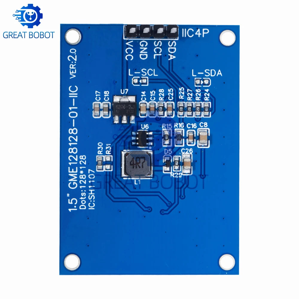 1.5-Inch 128x128 OLED Module for Arduino, Raspberry Pi & STM32 OLED Display Module Axl