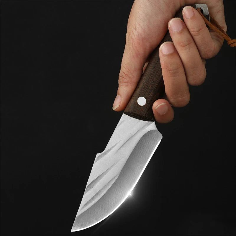 Stainless Steel Boning Knife with Sheath & Wood Handle Boning Knife Axl