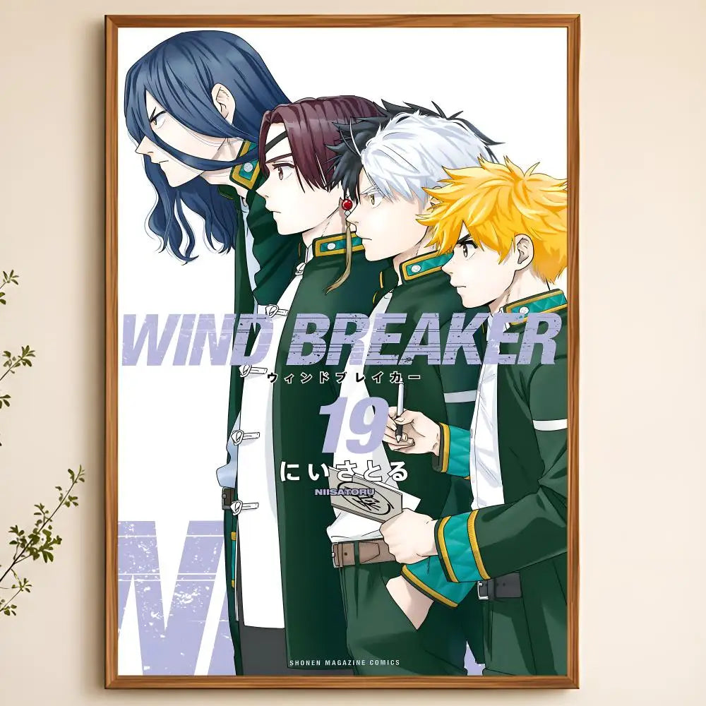 Wind Breaker Anime Poster – Waterproof Self-Adhesive Wall Art