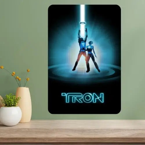 Tron Classic Movie Metal Poster Sign – Retro Aluminum Wall Art Metal Wall Sign Axl aluminum sign aluminum 40x30cm
