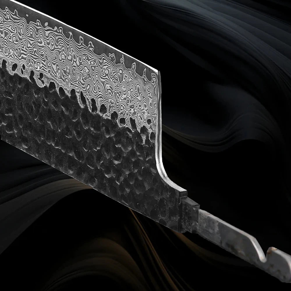 Damascus Steel DIY Knife Blade Blank – Chef & Cleaver Utility Knife Blade Blank Axl