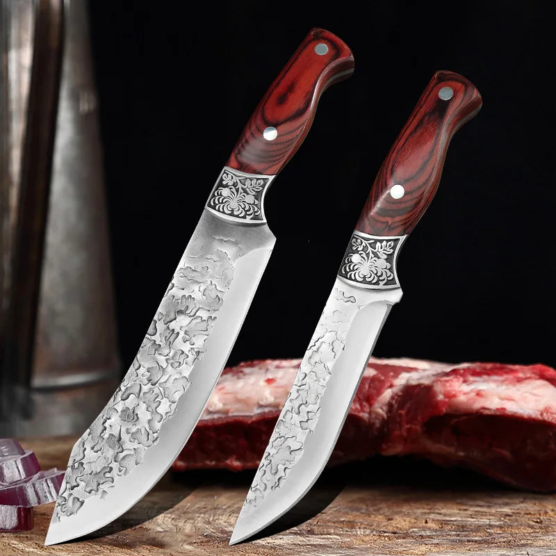 InLeung Hand Forged Boning Knife – Wood Handle Chef Knife Boning Knife Axl