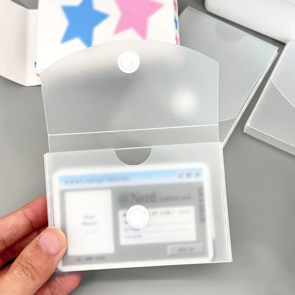 Frosted Desktop Storage Box – Cards, Stickers & Office Organizer Desktop Storage Box Axl