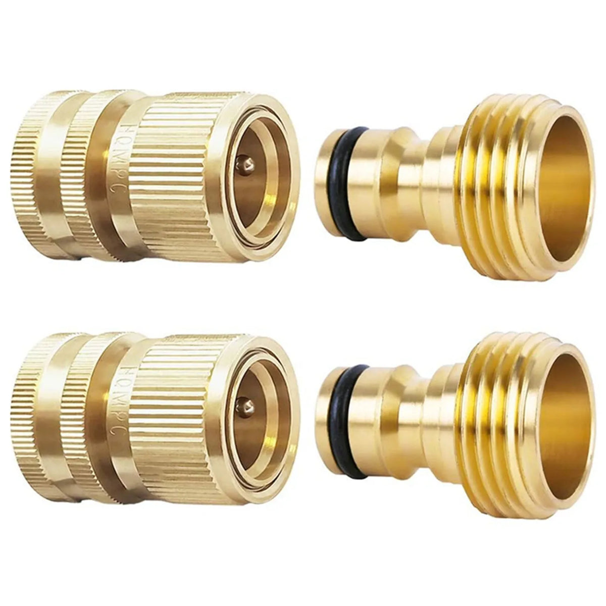 Brass 3/4" GHT Quick Connect Garden Hose Coupler Fitting Garden Hose Fitting Axl set C China Mainland