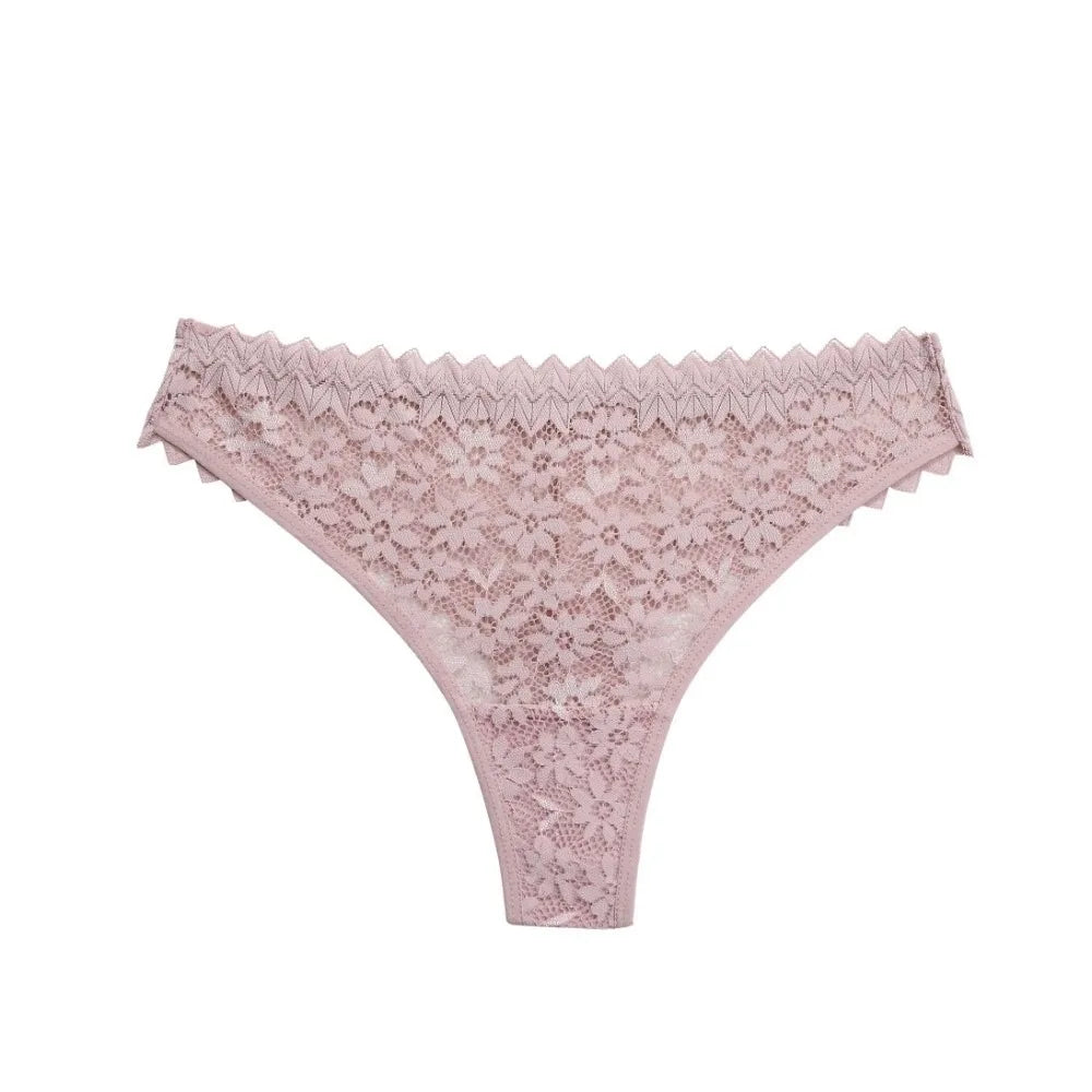 Women's Seamless Lace Floral Briefs – Cotton Low-Rise Panties Women's Briefs Axl Khaki S 1pc-1pc-