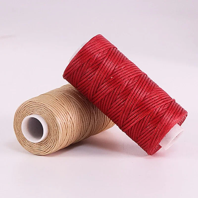 150D Flat Waxed Leather Thread 0.8mm – 50m DIY Sewing Spool Leather Craft Thread Axl