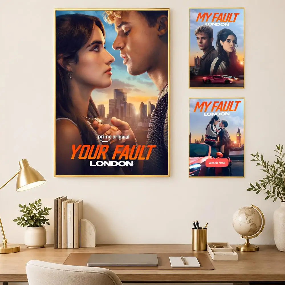 My Fault Movie Poster – Self-Stick HD PVC Waterproof Wall Art Movie Wall Poster Axl