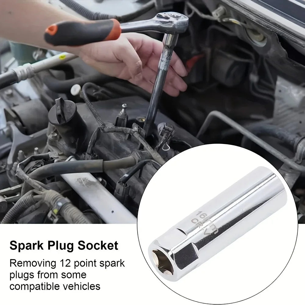 14mm & 16mm Spark Plug Socket Wrench Set – Thin Wall 2pc Spark Plug Socket Set Axl