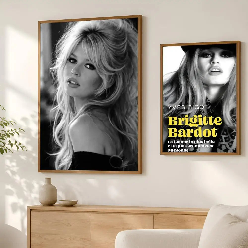 Brigitte Bardot Self-Stick HD PVC Wall Art Poster – Waterproof Wall Art Poster Axl