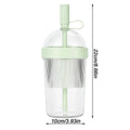 Reusable Tumbler with Lid & Straw | Bubble Tea & Coffee Cup Reusable Drink Tumbler Axl Green