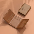 Slim PU Leather Card Wallet – Unisex Multi-Card Holder Purse Card Holder Wallet Axl Brown