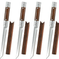 M390 Damascus Steel Knife Set – 62HRC Ultra-Sharp Blades Damascus Kitchen Knife Set Axl 4pcs B