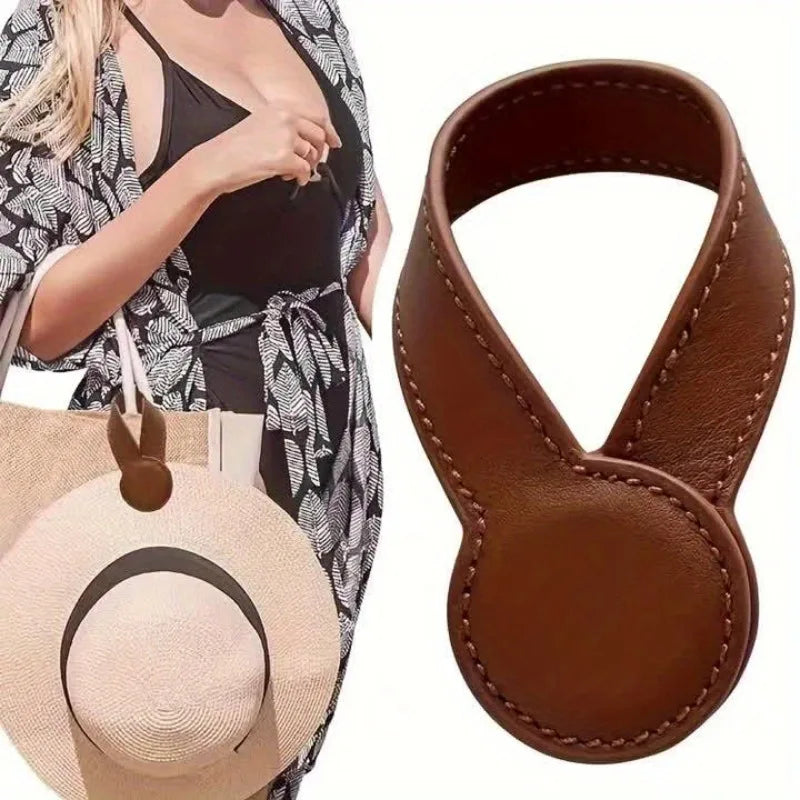 PU Leather Hat Clip – Portable Travel Cap Holder & Anti-Loss Hat Clip Accessory Axl