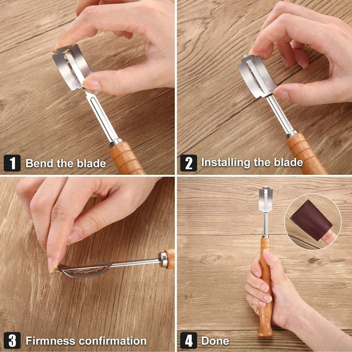 Bread Lame Scoring Tool – Wood Handle & 5 Razor Blades Bread Lame Scoring Tool Axl